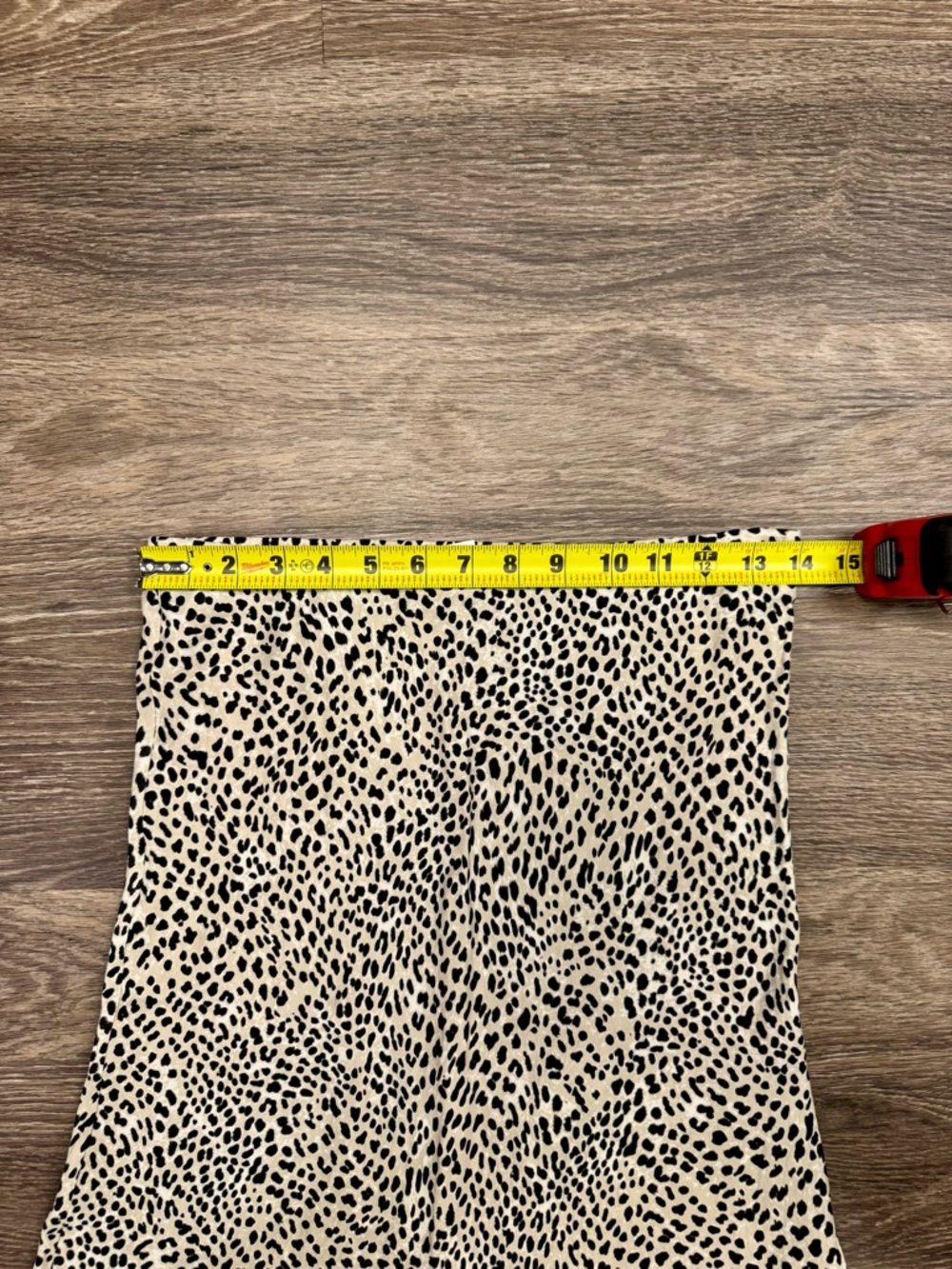 H&M Leopard Print Midi Skirt High Waisted A-Line Animal Print S - Picture 4 of 5